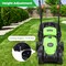 14 Inch Green Electric Push Lawn Corded Mower with 3 Level Adjustable Cutting Height